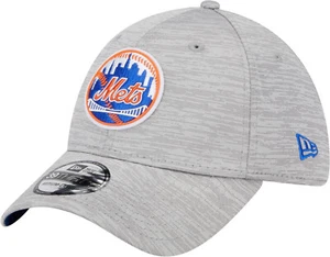 NEW YORK METS MLB NEW ERA 39 THIRTY CLUBHOUSE GRAY STRETCH FIT HAT M/L - Picture 1 of 5