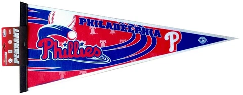 PHILADELPHIA PHILLIES MLB LICENSED 30"X12" FELT PENNANT FROM RICO FREE SHIPPING Cover