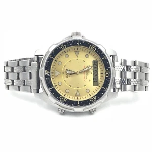Vintage CASIO AMW 320D Alarm Chronograph Analog/Digital Steel Men's Watch 1374 - Picture 1 of 6