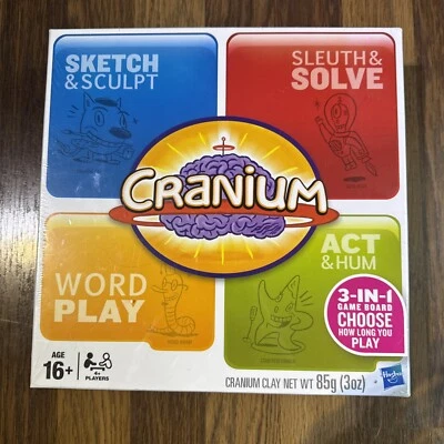 Cranium 3-In-1 Board Game Hasbro Games Words Clay Puzzle Act Rare Factory Sealed - Image 1 of 4