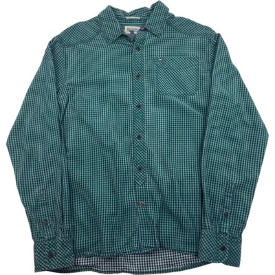 Camisa informal Hilfiger Denim Abotonada a Cuadros Verde Manga Larga Para Hombre L Foto 1 de 4