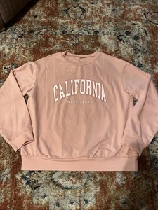 Markenlos California West Coast Damen Small Pink Langarm Grafik T-Shirt - Bild 1 von 12