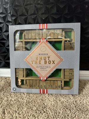 4-Player 10 Number Shut The Box Dice Game. Never Opened Box , 11.75” X 11.75” - Image 1 of 4