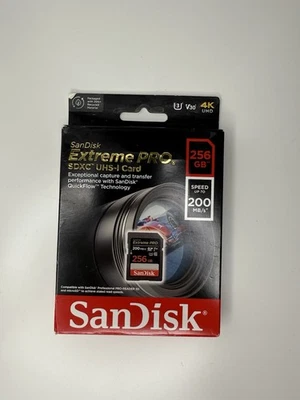 SanDisk Extreme PRO 256GB UHS-II SDXC Class 10 Memory Card - Image 1 of 3
