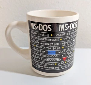 Vintage Microsoft MS-DOS PC Reference Code Mug England 1980s - Picture 1 of 6