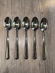 Splendide STRAND Teaspoon Lot Of 5 Stainless 18/8 Flatware Silverware Korea - Picture 1 of 4