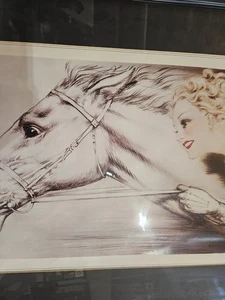 Thoroughbreds By Louis Icart Early Art Print - Picture 1 of 10