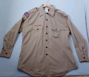 Vintage Boy Scouts Of America Herren XL Langarm Hemd BSA USA 1996 Poly Cotton - Bild 1 von 14