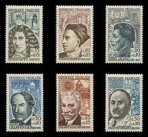 FRANCE Sc# B359-64, 1962 FAMOUS FRENCHMEN - F-VF NH - Picture 1 of 2
