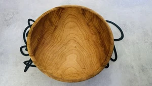 BOWL MILL 2007 Maple Hand Turned Hardwood bowl Set 2 GRANVILLE VERMONT VINTAGE - Picture 1 of 7