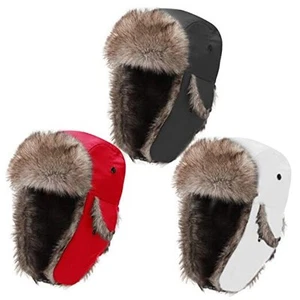 3 Pieces Russian Trapper Ushanka Hats Snow Eskimo Hats with Ear Cute Style - Picture 1 of 8