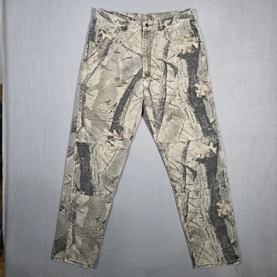 Vintage Wrangler Jeans Mens 35x36 RealTree Camo Hardwood Double Knee Y2K - Image 1 of 4