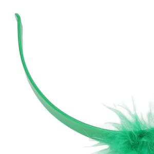 Clover Headband Plastic Lightweight Green Clover Feather Hair Band For Wome Kit - Picture 1 of 12