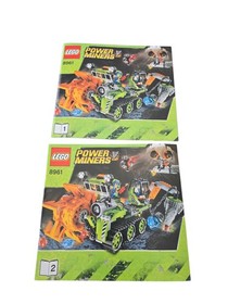 LEGO Power Miners 8961 Instruction Booklets Manuals 1 & 2 ONLY