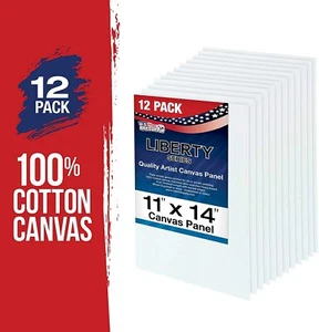 US Art Supply 11" X 14" Professional Artist Quality Acid Canvas Panels 12 - Picture 1 of 4