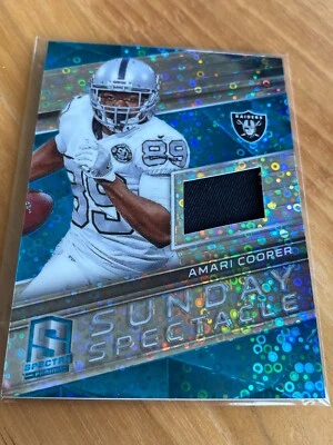 Camiseta deportiva 2018 Panini Spectra Sunday Spectacles Amari Cooper 74/99 #25 (B417) Foto 1 de 2
