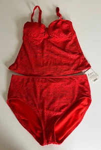 Traje de baño Catalina Separates DESAJUSTADO para mujer parte inferior MEDIANA XLG ganchillo NUEVO - Imagen 1 de 9