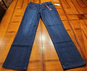 GLORIA VANDERBILT STRETCH BLING ORIGINAL AMANDA JEANS/SZ 6X30 SHORT BLUE TAPERED - Picture 1 of 13
