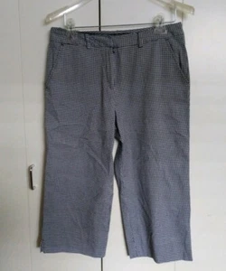 Larry Levine Petite Casual Pants Stretch Washable Checkered Women's Size 10P GUC - Picture 1 of 6