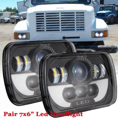 For International Harvester 9900 4700 4800 4900 8100 3800 7x6" Led Headlight S+ - Image 1 of 4