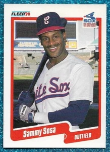 1990 FLEER #548 SAMMY SOSA ROOKIE RC NM OR BETTER CUBS 609 CAREER HOME RUNS A - Picture 1 of 1