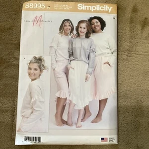 SIMPLICITY 8995 LOUNGE PANTS & TOP Misses Sewing Pattern Sizes XS - XL - Picture 1 of 2