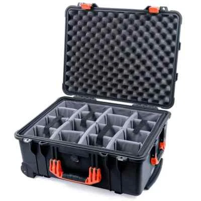 New Black & Orange Pelican 1560 case with grey dividers. - Image 1 of 3