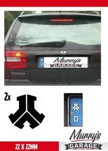 DEFQON 1 2x Nummernschild Plakette Aufkleber Sticker Decal Autocollant Étiquette - Picture 1 of 41