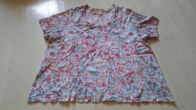 T-Shirt von Peruvian Connection Damen Größe 21 buntes Muster 100% Baumwolle - Bild 1 von 4