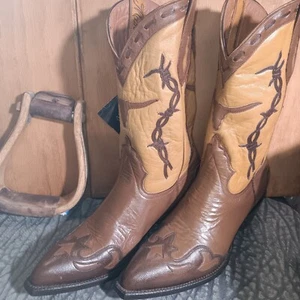 Mujer Botas Vaqueras Montana Marrón con Superposición U L Talla:9.5B Artículo: s2204 - Imagen 1 de 10
