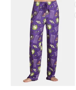 Pantalones de pijama Beetlejuice para hombre con bolsillos morados con cordón suave talla XL (40-42) - Imagen 1 de 16