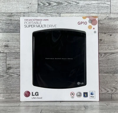 LG Portable Super Multi Drive Mini Notebook Users CD/DVD Burner Model GP10 NEW - Image 1 of 4