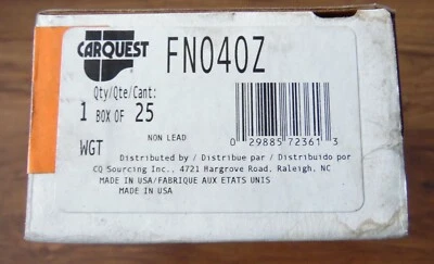 Carquest Hoffman FN040Z Coated Zinc Wheel Weights 40gram - Box of 25- Free Ship - Image 1 of 3