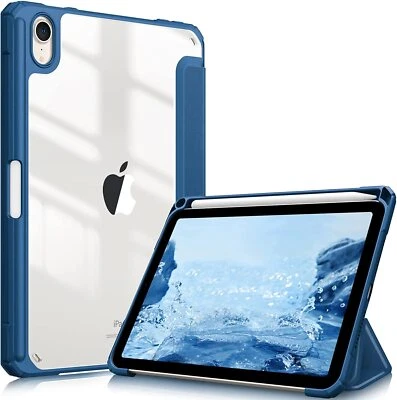 Funda delgada híbrida para iPad Mini 7 (A17 Pro) 2024 / iPad Mini 6 2021 cubierta transparente Foto 1 de 4