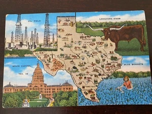 Alte Postkarte, Texas, 1939, signiert, gestempelt - Bild 1 von 1