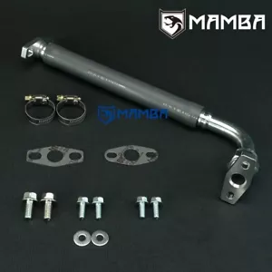 Línea de retorno de aceite turbo MAMBA Mitsubishi Lancer EVO 4-9 con stock TD05HR Turbo - Imagen 1 de 6