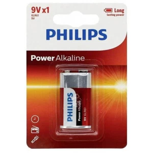 Batteria Alkalina-Manganese Philips 1550 Power 6LR61 9 V Per Uso Intenso - Imagen 1 de 1