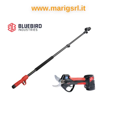 BLUEBIRD Forbice 23 35 faster Blue bird 3 batterie + prolunga 22 32C max 2,2 mt