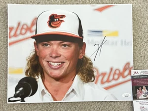 Baltimore Orioles Jackson Holliday Autographed 11x14 Photo Signed #1 Pick Jsa - Picture 1 of 4