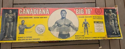 Folleto completo de culturista vintage Weider Sports Canadiana 'BIG 16' años 60 Foto 1 de 4