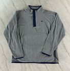 Peter Millar Crown Sport Men's Cloudglow Micro-Fleece Half-Zip Sweater XL Gray
