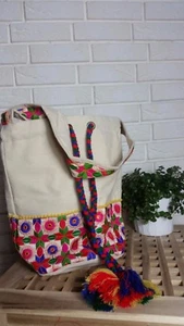 Glamouröse Schultertasche Handtasche mit Kordelzug und Blumenmuster - Bild 1 von 1