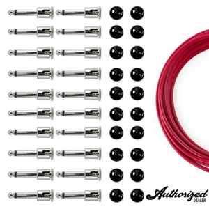 George L's .155 Lötfreies Pedalboard Effektkabel schwarz & rot Kit | 20/20/20 - Bild 1 von 6