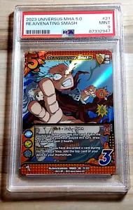 Universus My Hero Academia Undaunted Raid REJUVENATING SMASH #21 Holo Foil PSA 9 - Picture 1 of 2