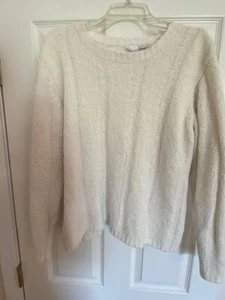 VINTAGE Cherokee Women's Long Sleeve White Pullover Sweater  XL *  RN# 17730 - Picture 1 of 9