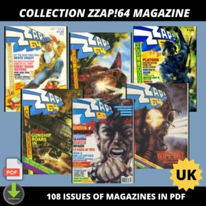 Collection Zzap!64 108 issues of magazines in PDF EN UK - Zdjęcie 1 z 1