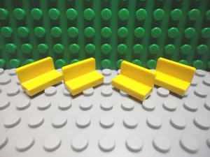 Lego 4 Amarillo 1x2x1 Panel de Pared Esquinas Redondeadas NUEVO - Imagen 1 de 1