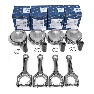 4X Pistones KS OEM STD y Bielas Genuinas Φ23mm para AUDI Q5 A4 A5 2.0T Foto 1 de 4