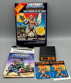 Masters of the Universe Power He-Man Intellivision CIB Complete W/ Overlays