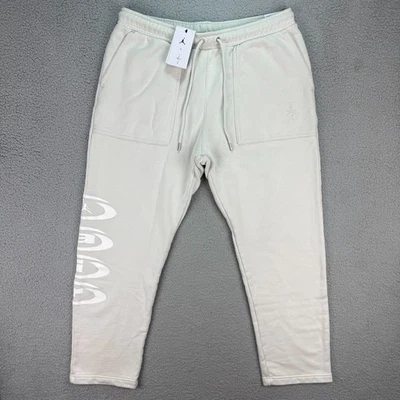 Air Jordan Travis Scott Pant Men Extra Large Light Bone White Fleece Cactus Jack - Imagem 1 de 4